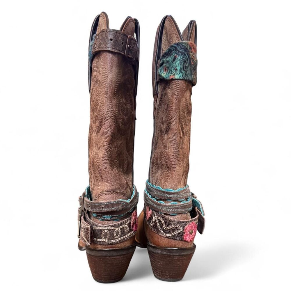 Durango Crush Western Boots Women’s 7.5 Brown Leather DCRD145 12” Harness - Picture 7 of 8